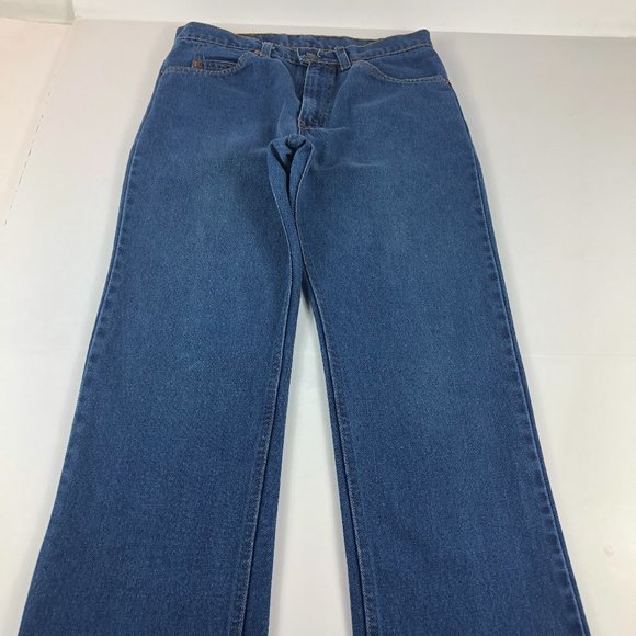 VTG 70s Levi's Jeans Mens 30 x 29* Straight Leg Blue Denim Orange Tab 20508 0914